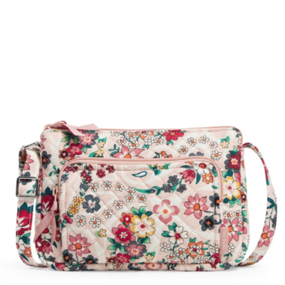 Vera Bradley Prairie Paisley RFID Little Hipster Bag